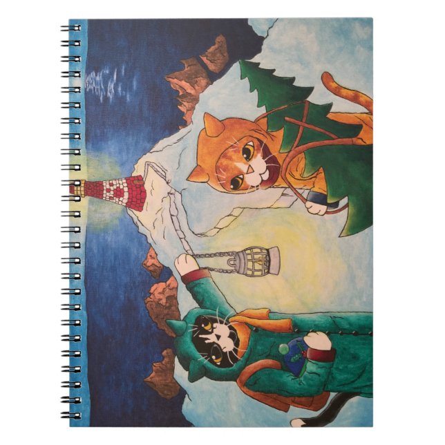 Leuchtturm in der Nacht Notizblock (Vorderseite)