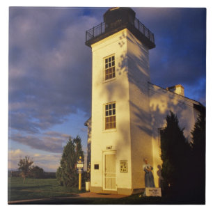 Leuchtturm in Escanaba UP Michigan Fliese