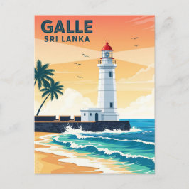 Leuchtturm in Galle Sri Lanka Travel Postkarte