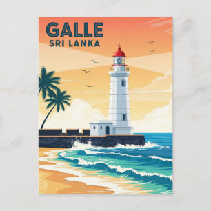 Leuchtturm in Galle Sri Lanka Travel Postkarte