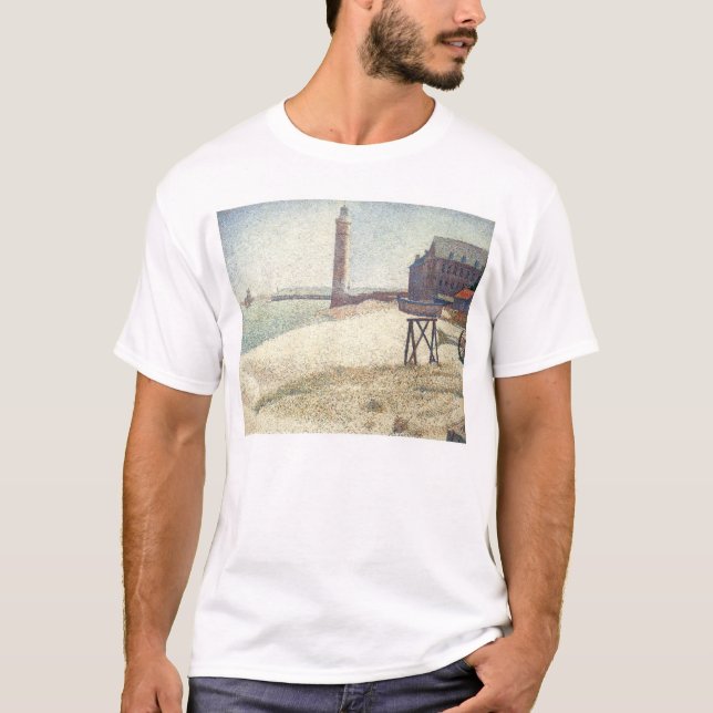 Leuchtturm in Honfleur T-Shirt (Vorderseite)