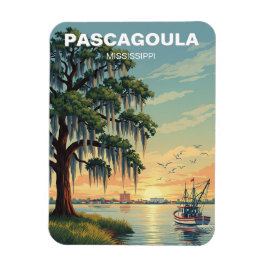 Leuchtturm in Pascagoula Mississippi Magnet