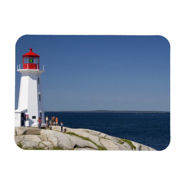 Leuchtturm in Peggy's Cove, Nova Scotia, Kanada. Magnet (Horizontal)