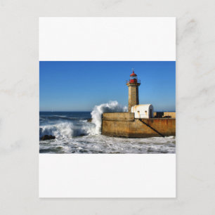 Leuchtturm in Porto Postkarte