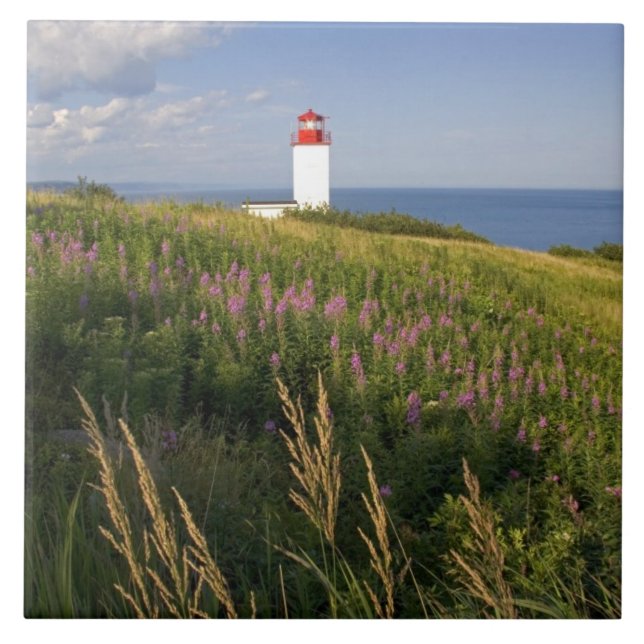 Leuchtturm in St Martins, New Brunswick, 2 Fliese (Vorderseite)
