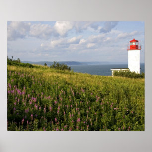 Leuchtturm in St. Martins, New Brunswick, Poster