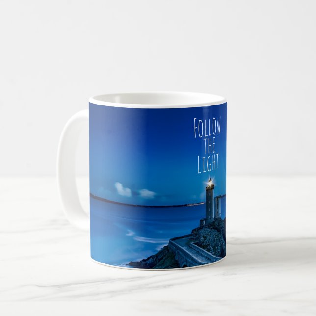 Leuchtturm in Twilight Kaffeetasse (Vorderseite Links)