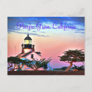 Leuchtturm in Twilight Postkarte