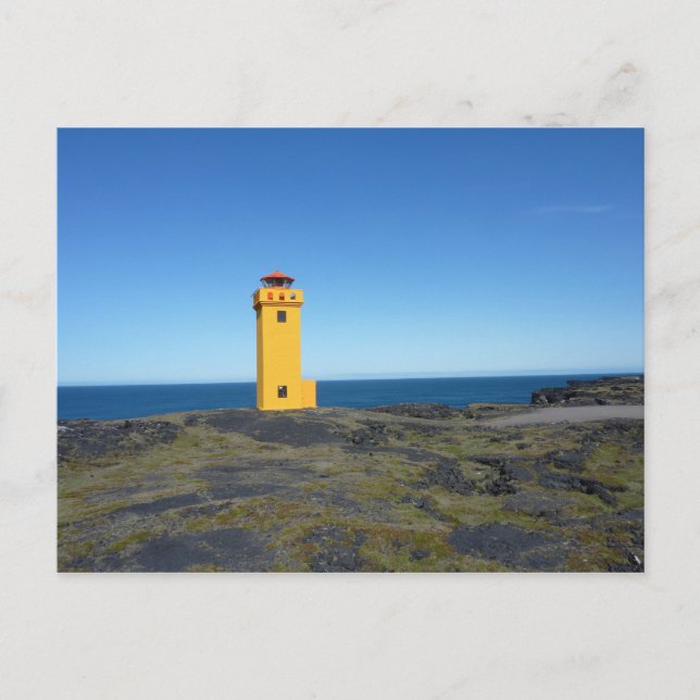 Leuchtturm Island Postkarte (Vorderseite)