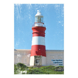 Leuchtturm Kap Agulhas 1849 Fotodruck