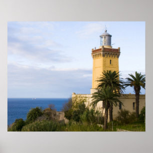 Leuchtturm Kap Spartel in Tanger, Marokko Poster