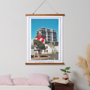 Leuchtturm Kapstadt Mouille Point Südafrika Wandteppich Mit Holzrahmen