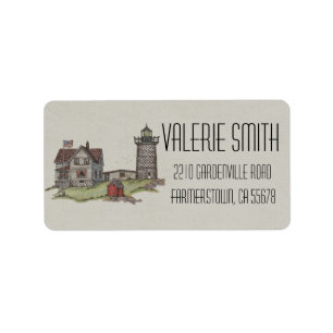 Leuchtturm & Keepers House Adressaufkleber