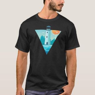 Leuchtturm Kunst für Kapitäne Seeleute Bootsbesitz T-Shirt