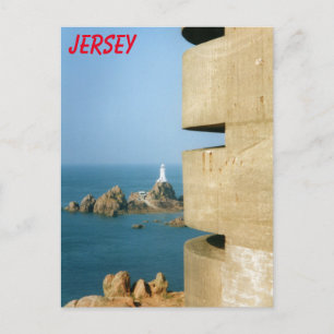 Leuchtturm La Corbière und deutscher Turm aus dem Postkarte