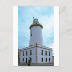 Leuchtturm La Farola in Malaga Spanien Postkarte