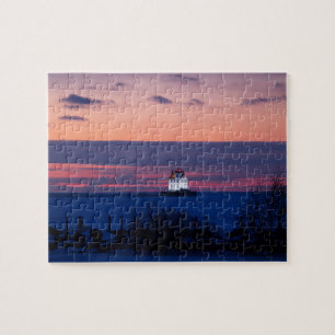Leuchtturm Lake Sunset Puzzle
