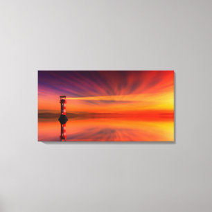 Leuchtturm Leinwanddruck