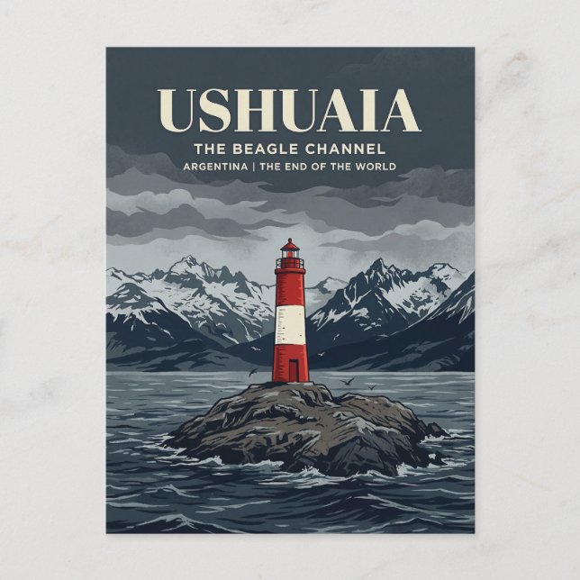 Leuchtturm Les Éclaireurs Postkarte (Vorderseite)