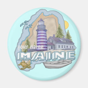 Leuchtturm Maine Magnet