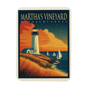 Leuchtturm Martha's Vineyard  Magnet