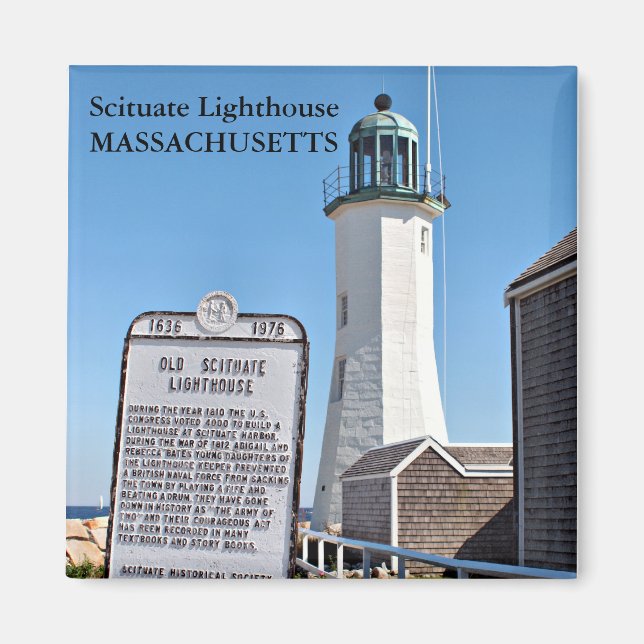 Leuchtturm, Massachusetts Magnet (Vorne)