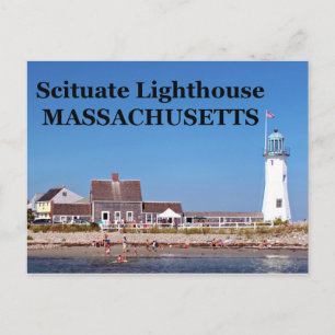 Leuchtturm, Massachusetts Postkarte