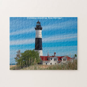 Leuchtturm Michigan. Jigsaw Puzzle