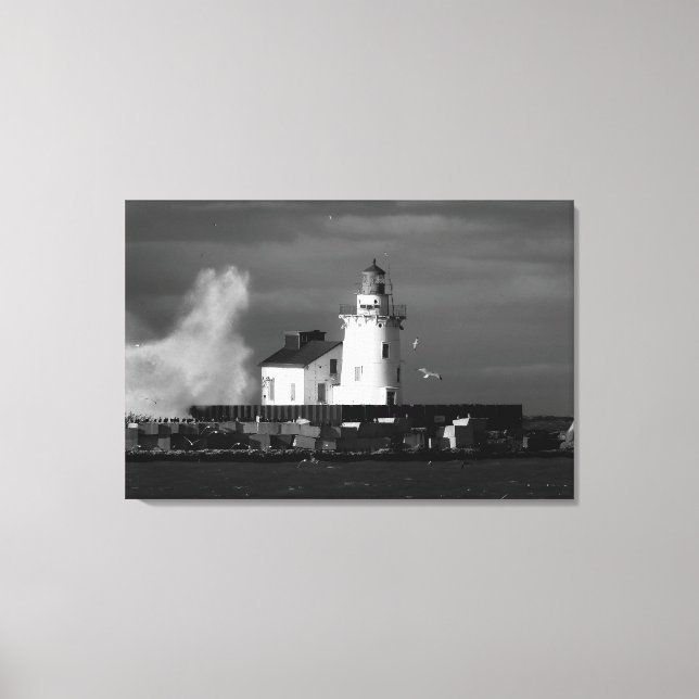 Leuchtturm Mist Canvas Print Leinwanddruck (Vorderseite)