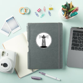 Leuchtturm mit Streifenmuster - Ozean Nautical Kun Aufkleber