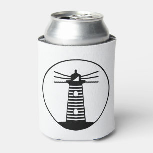 Leuchtturm mit Streifenmuster - Ozean Nautical Kun Dosenkühler