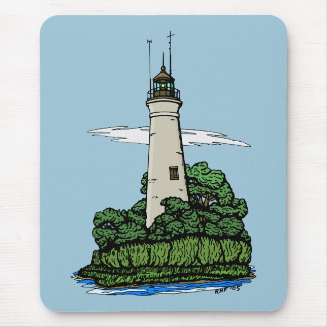 Leuchtturm Mousepad (Vorne)