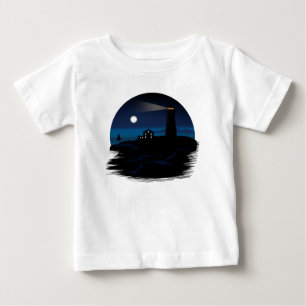 Leuchtturm - Nacht Baby T-shirt