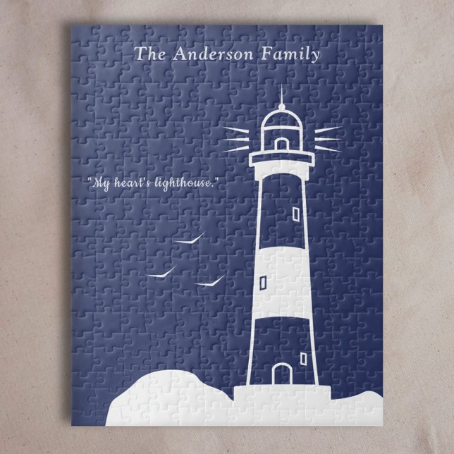 Leuchtturm Navy Blue Puzzle (Lighthouse Navy Blue Puzzle)