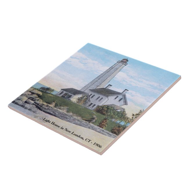 Leuchtturm New London CT Fliese (Seite)