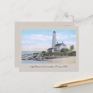 Leuchtturm New London CT Postkarte