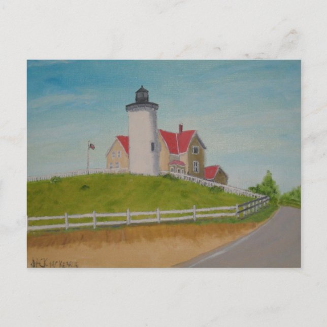 Leuchtturm - Nobska Punkt I Postkarte (Vorderseite)