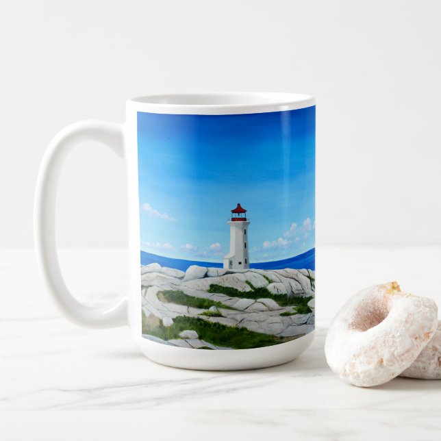 Leuchtturm Peggy's Cove Kaffeetasse (Mit Donut)