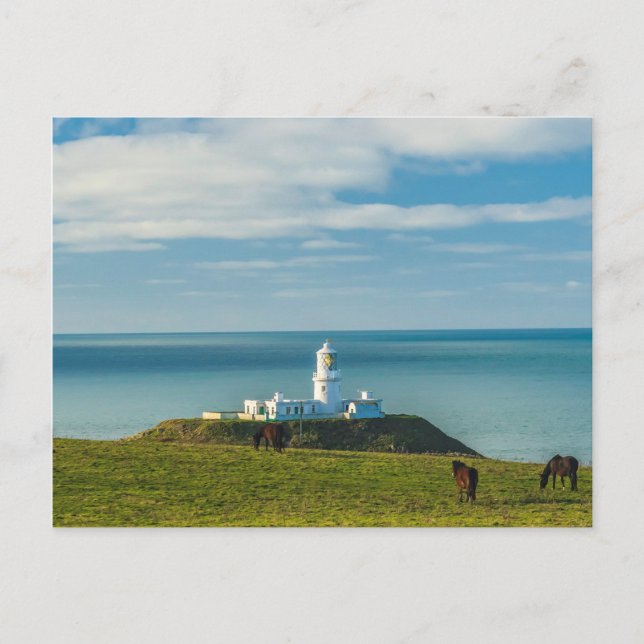 Leuchtturm | Pembrokeshire Strumble Head Wales Postkarte (Vorderseite)