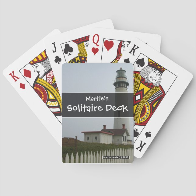 Leuchtturm - Persönlich gestalten - Karten spielen Spielkarten (Rückseite)