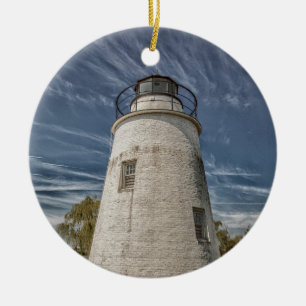 Leuchtturm Piney Point Keramik Ornament