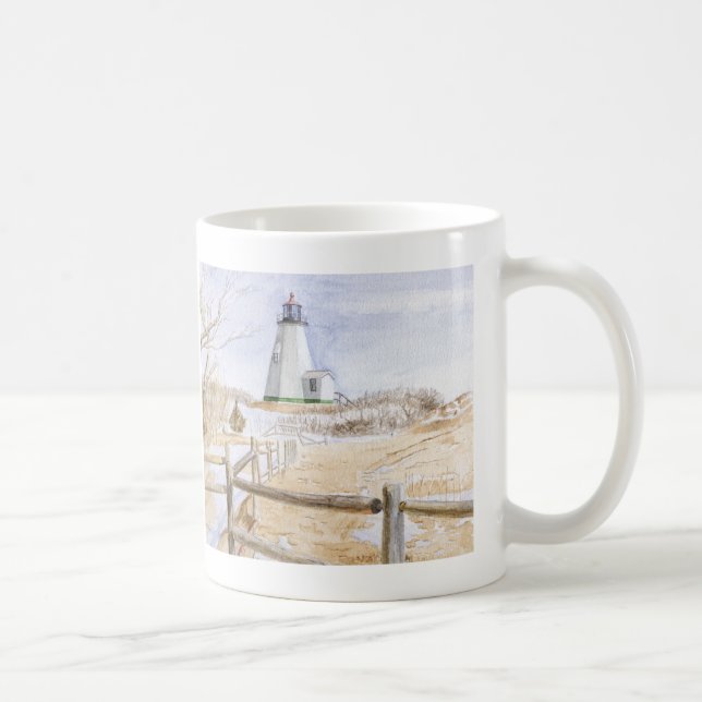 Leuchtturm Plymought Watercolor Kaffeetasse (Rechts)