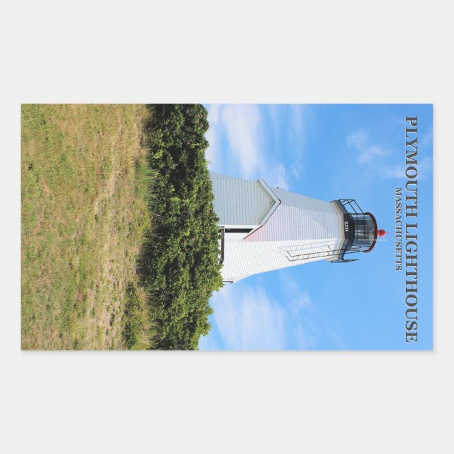 Leuchtturm Plymouth, "The Gurnet", MA Stickers (Vorderseite)