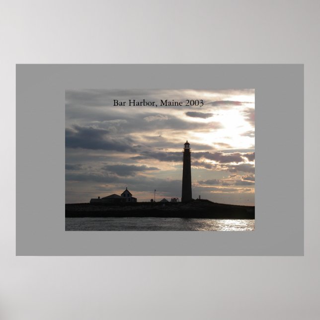 Leuchtturm Poster (Vorne)