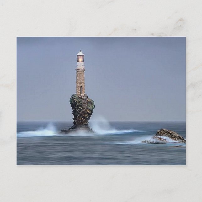 Leuchtturm Postkarte (Vorderseite)