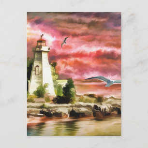 Leuchtturm Postkarte