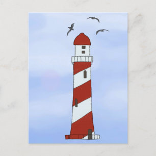 Leuchtturm postkarte