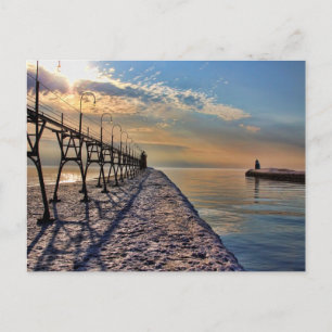 Leuchtturm Postkarte