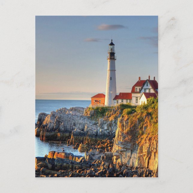 Leuchtturm Postkarte (Vorderseite)