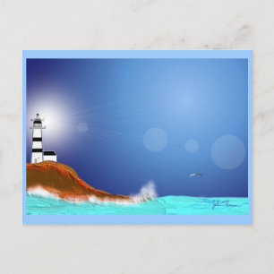 Leuchtturm Postkarte